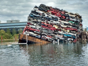 scrap-car-barge-blunder-creates-world-biggest-arcade-claw-machine